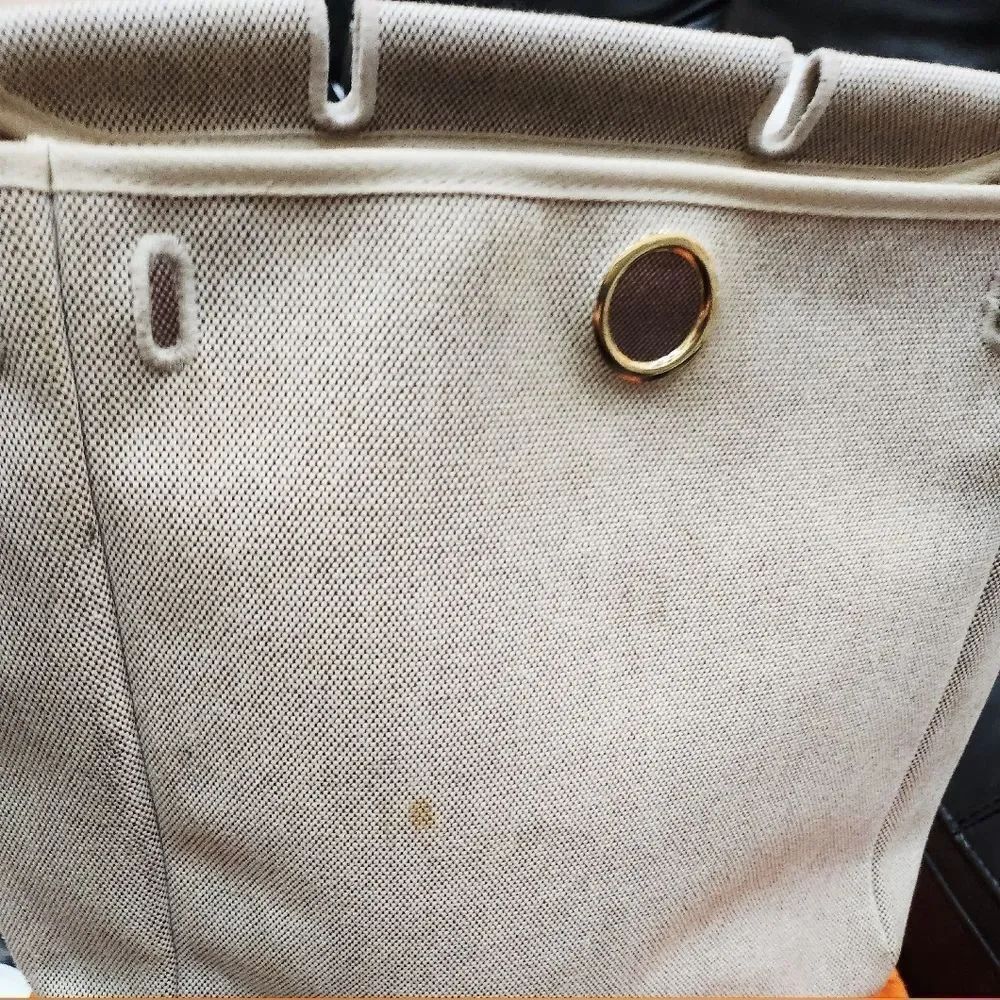 Hermes Herway Herbag 2 Bags In Brown & Beige Canvas And Leather Backpack/handbag - Picture 6 of 16